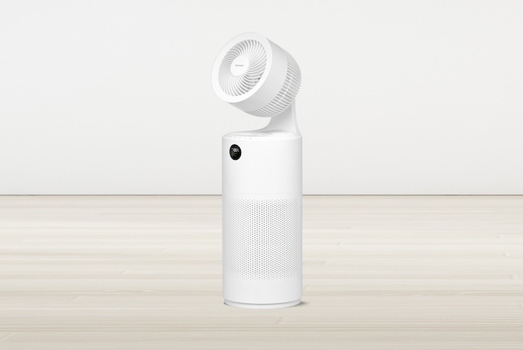 Máy lọc không khí Acerpure Cool C2-UVC tích hợp quạt đối lưu ở phía trên.